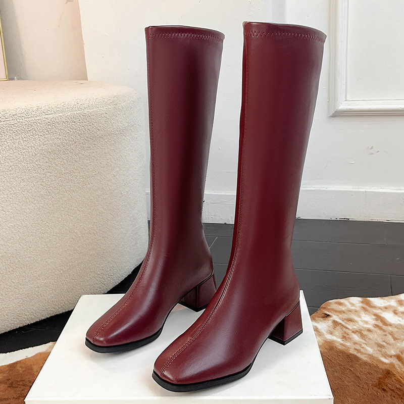 Women'S Fashion Knee High Boots - أحذية نسائية طويلة رائجة هذا الموسم،