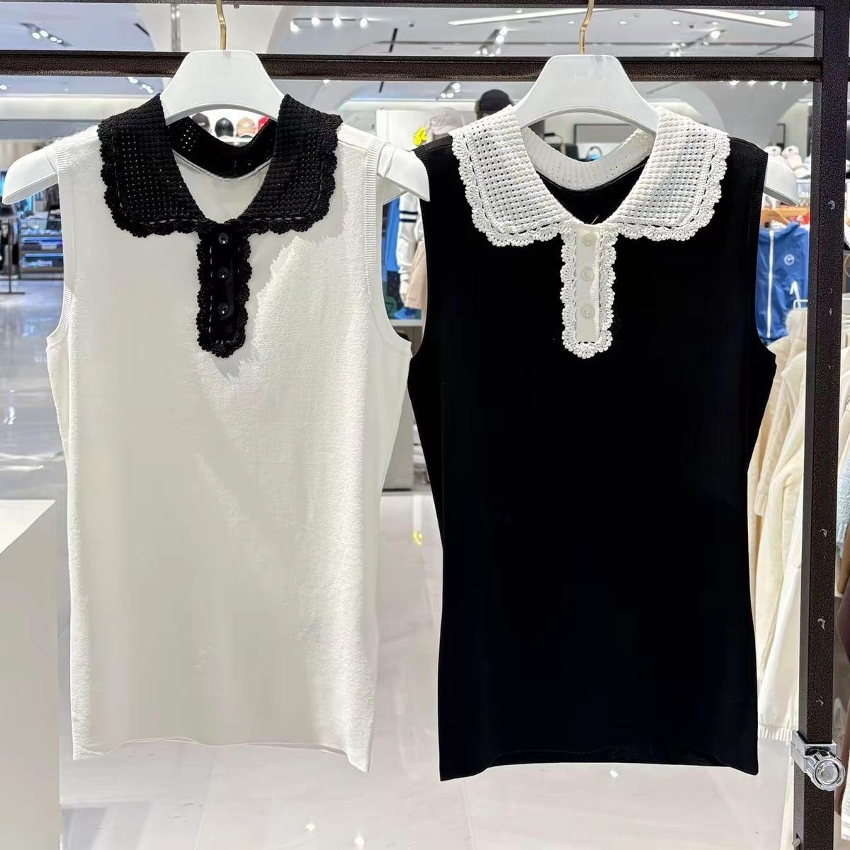 سترة نسائية محبوكة بياقة للجول - مراجعة Women'S Fashion Vest Tops وسعره