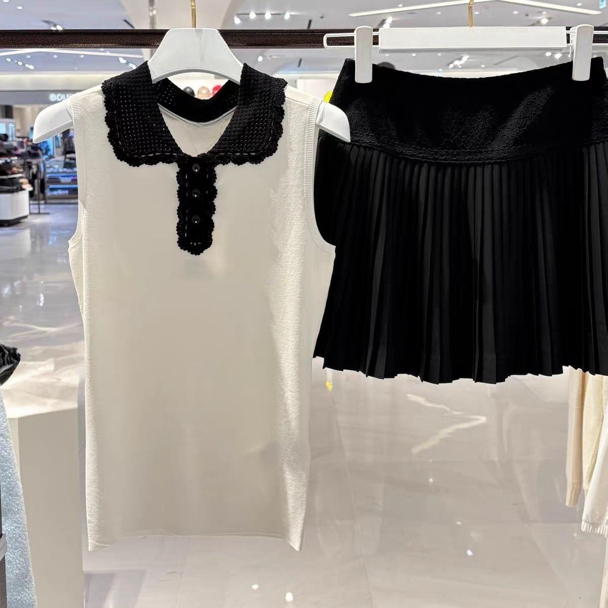 سترة نسائية محبوكة بياقة للجول - مراجعة Women'S Fashion Vest Tops وسعره