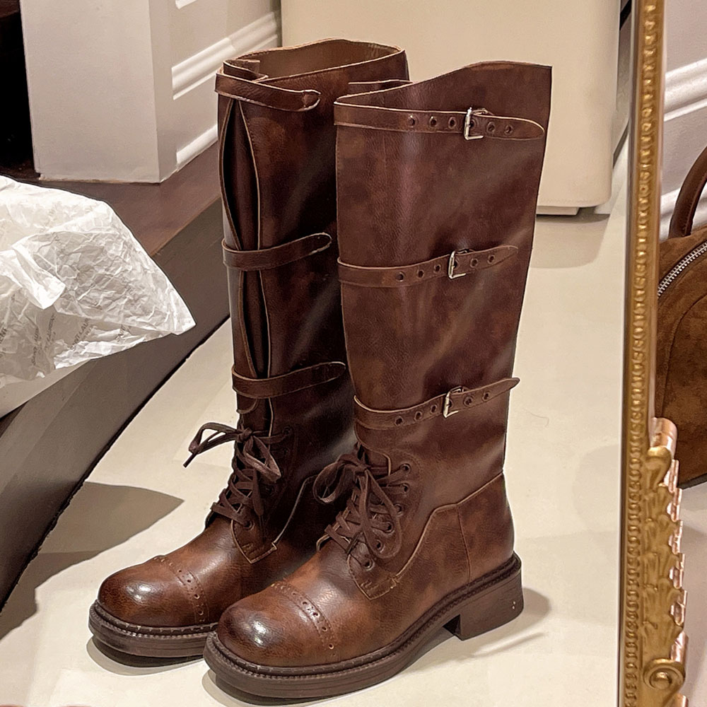 المرأة حذاء برقبة للركبة خمر ح - مراجعة Women'S Fashion Knee High Boots وسعره