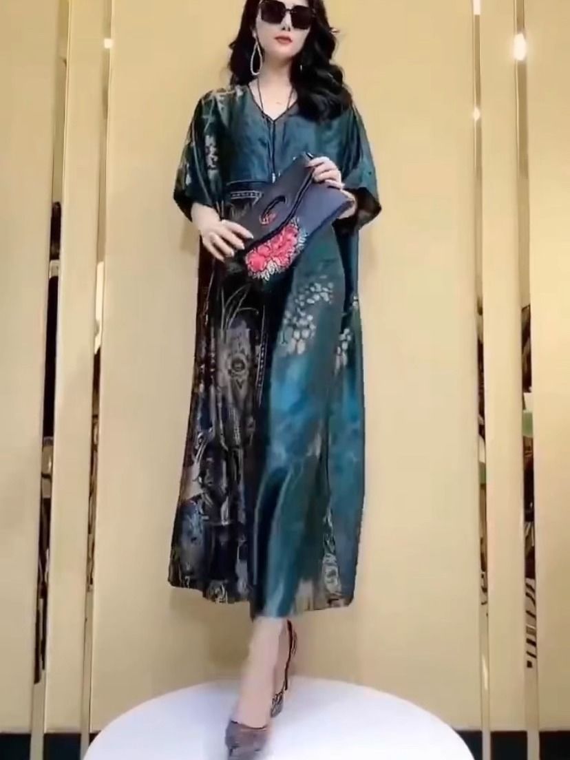 فستان حرير التوت الصيفي الفاخر - مراجعة Women Fashion Dress Names وسعره