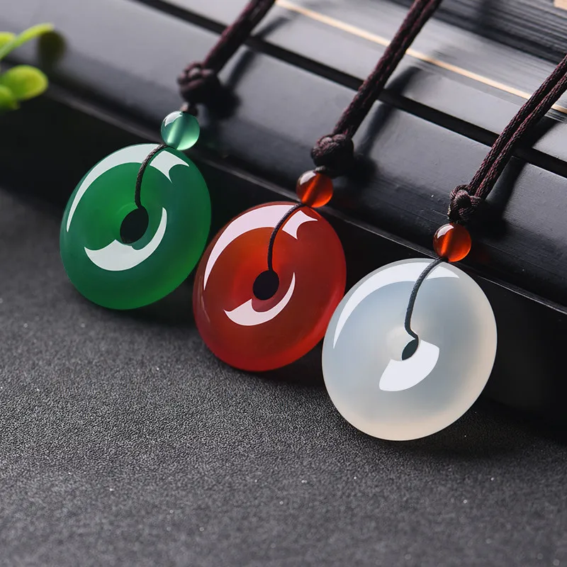 قلادة اليشم الطبيعية على شكل د - مراجعة Women'S Fashion Jewellery وسعره