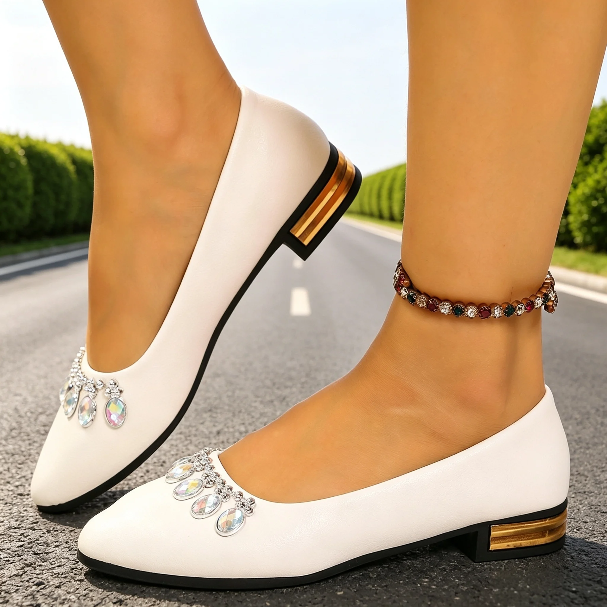 أحذية نسائية مسطحة ذات مقدمة م - مراجعة Women'S Fashion Shoes وسعره